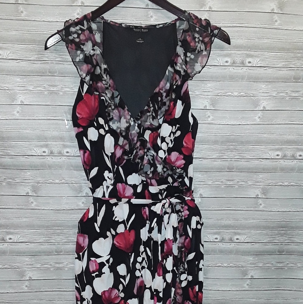 WH|BM Floral spring wrap dress